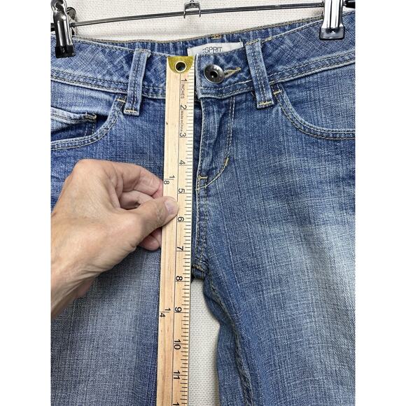 Esprit Vintage Bootcut Leg Jeans Women's 26x30 Blue Stone Wash Denim Low Rise - Picture 9 of 16